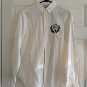 Taylor Swift Crest White Oxford Shirt